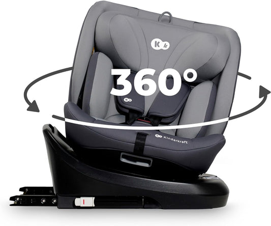 Kinderkraft I-GROW Silla de auto bebé/niño, I-SIZE 40-150, Isofix, Ajustable Grupo 0+/1/2/3, 0-36 kg