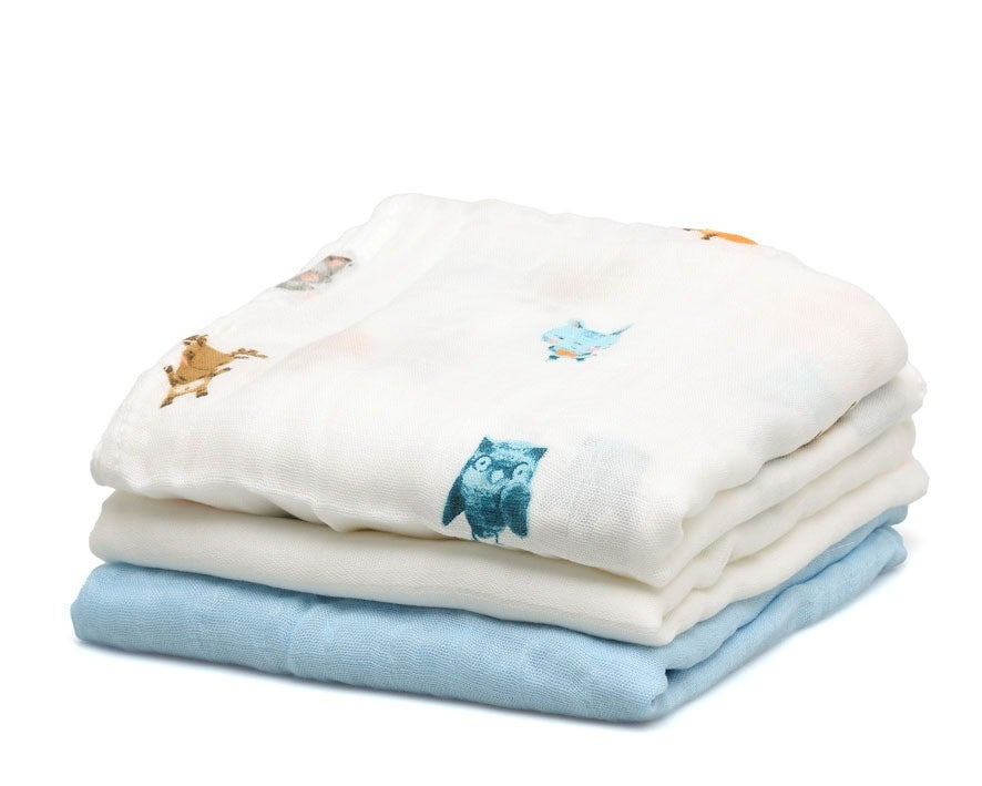 Pack 3 Gasitas 70x70cm de Bambú Kiokids