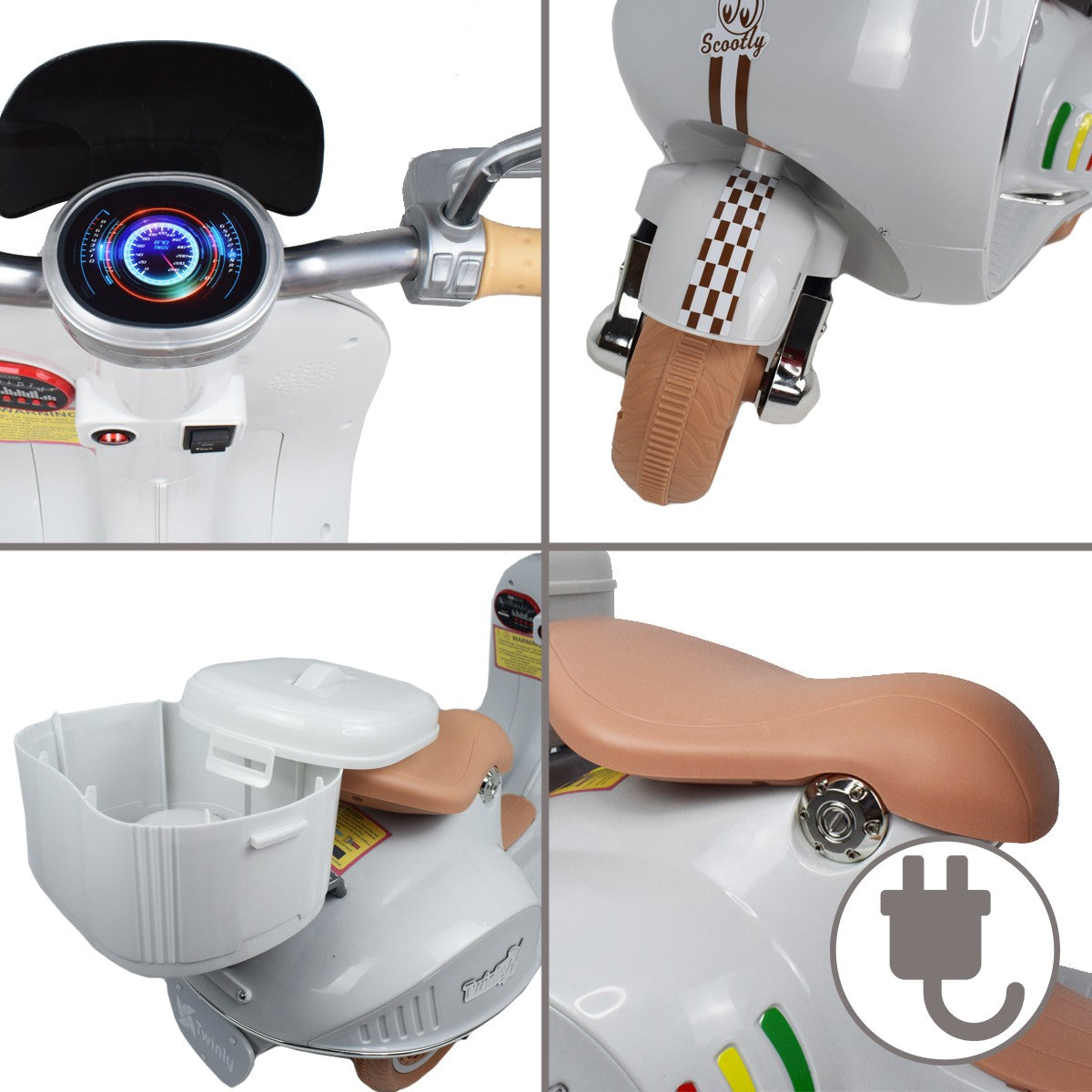 Moto Eléctrica para niños SCOOTLY de Twinly