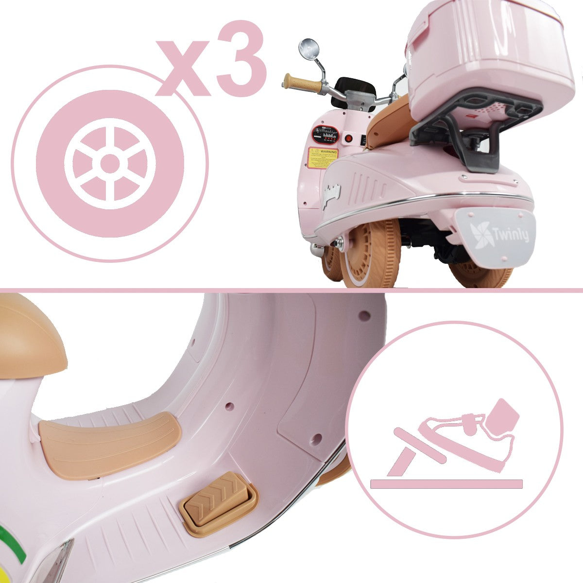 Moto Eléctrica para niños SCOOTLY de Twinly