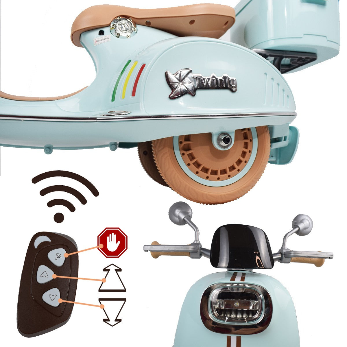 Moto Eléctrica para niños SCOOTLY de Twinly