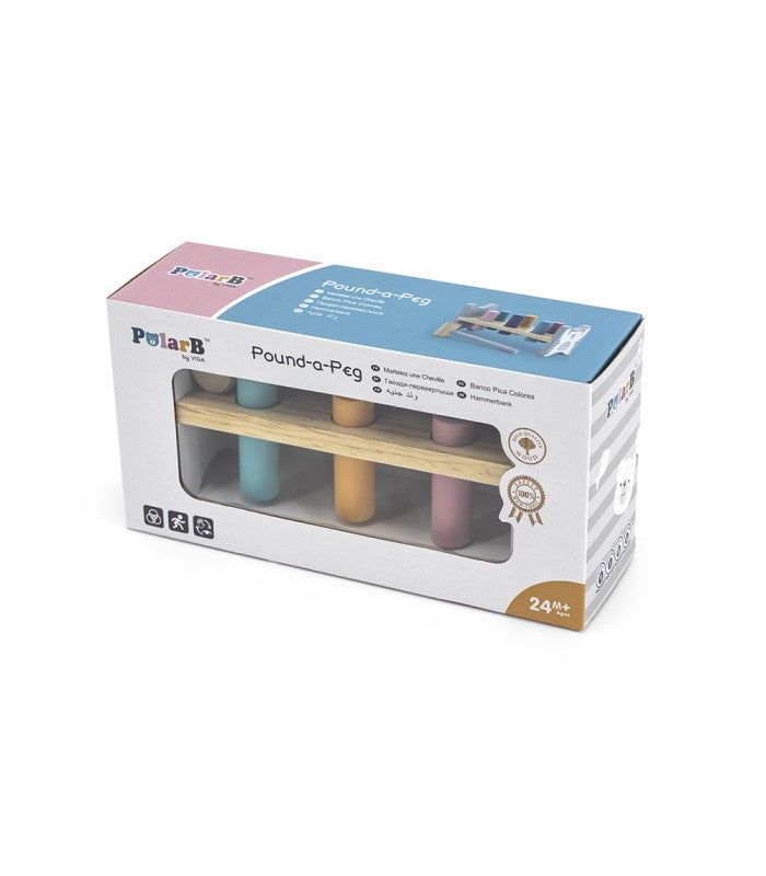 Juguete Banco Pica Colores con Martillo de Madera PolarB