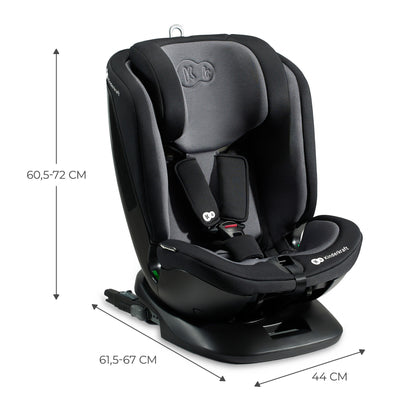 Kinderkraft XPEDITION 2 I-Size, Silla de coche, Isofix, Ajustable 5 posiciones, Giratoria 360º
