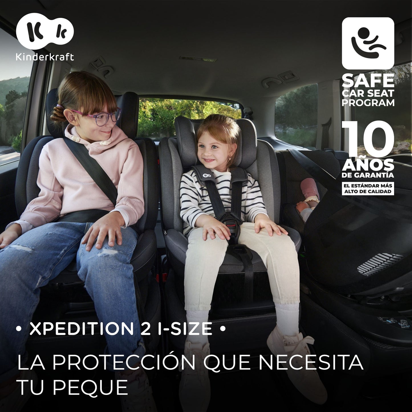 Kinderkraft XPEDITION 2 I-Size, Silla de coche, Isofix, Ajustable 5 posiciones, Giratoria 360º