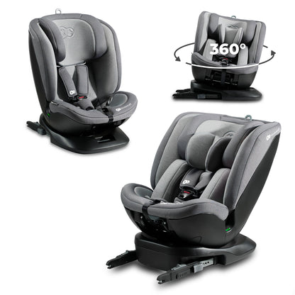 Kinderkraft XPEDITION 2 I-Size, Silla de coche, Isofix, Ajustable 5 posiciones, Giratoria 360º