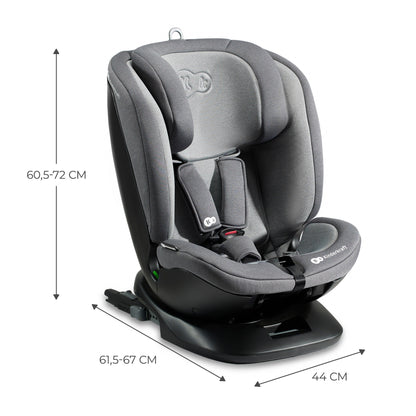 Kinderkraft XPEDITION 2 I-Size, Silla de coche, Isofix, Ajustable 5 posiciones, Giratoria 360º