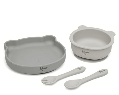 Set Vajilla Silicona con Ventosa de Kiokids
