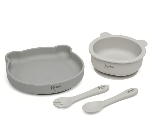 Set Vajilla Silicona con Ventosa de Kiokids