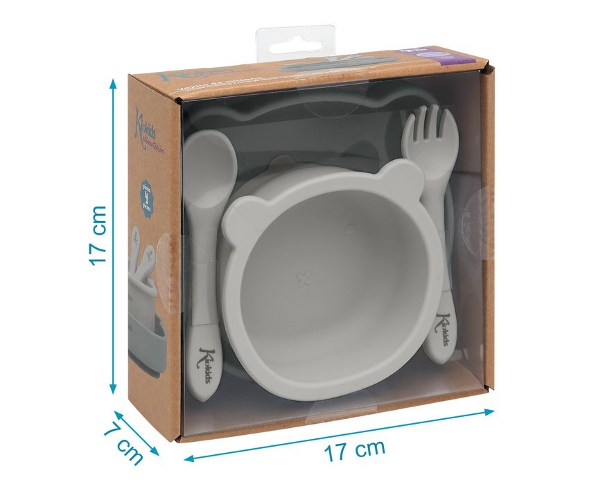 Set Vajilla Silicona con Ventosa de Kiokids