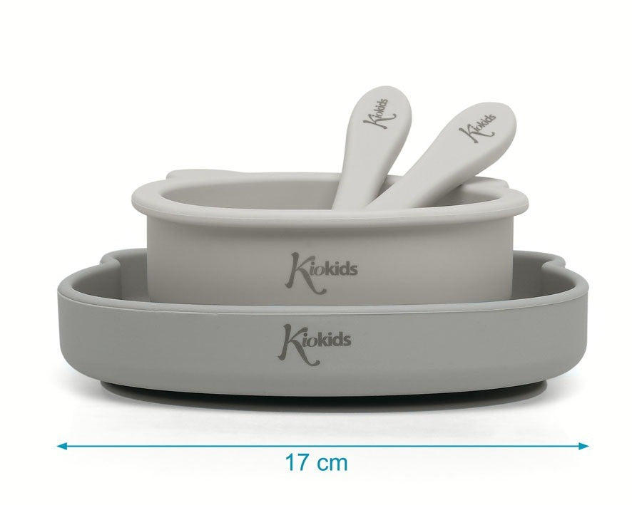 Set Vajilla Silicona con Ventosa de Kiokids