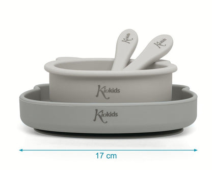 Set Vajilla Silicona con Ventosa de Kiokids