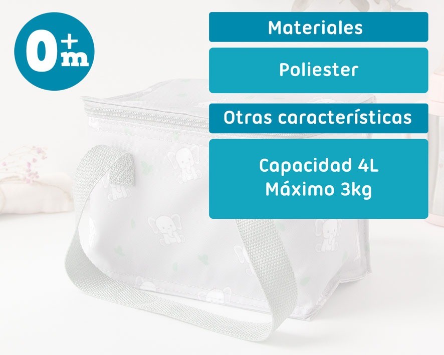 Nevera Térmica Bebé Elefantes de Kiokids