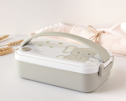 Caja almuerzo de acero inoxidable elefante de kiokids