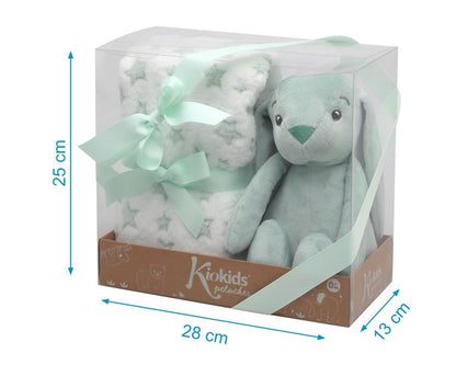Set Peluche Conejito con Manta Polar de Kiokids