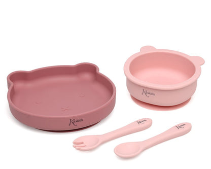 Set Vajilla Silicona con Ventosa de Kiokids