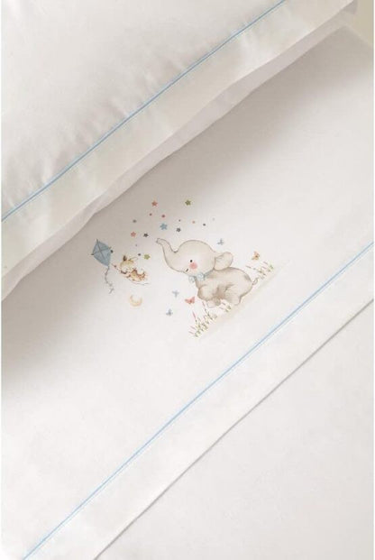 Sábanas Cuna + Chupetero Elefante de Interbaby