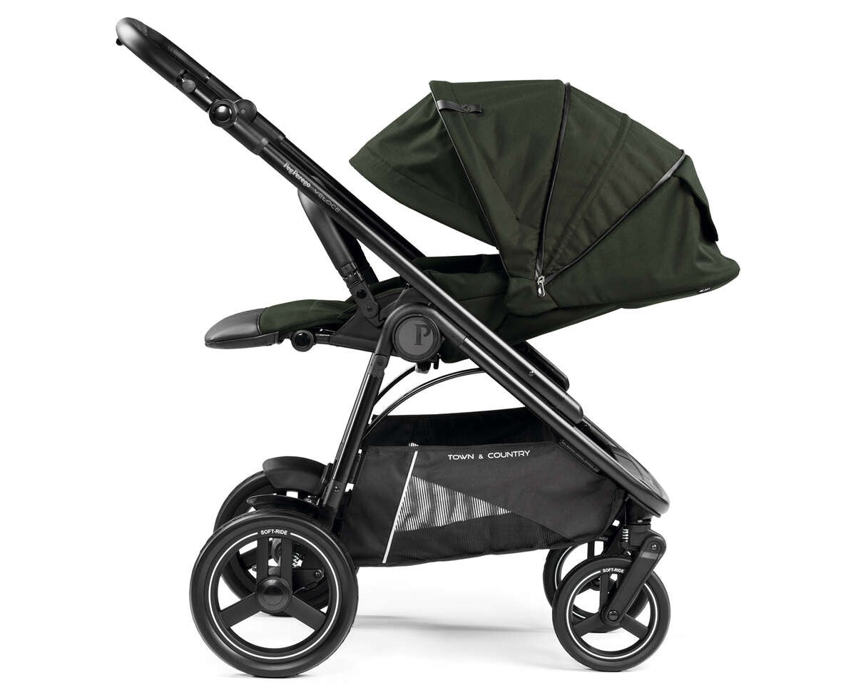 Duo Cochecito Veloce Belvedere con Soporte para Capazo de Peg Perego