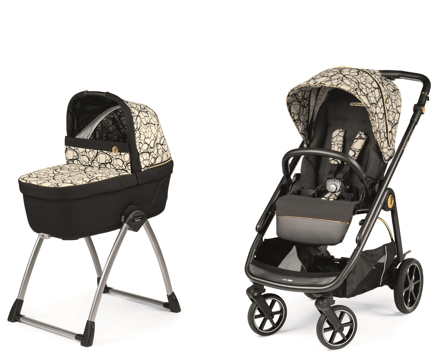 Duo Cochecito Veloce Belvedere con Soporte para Capazo de Peg Perego