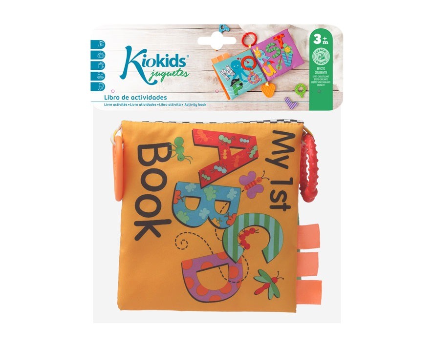 Libro Textil Infantil de Juguete Actividades con Letras de Kiokids