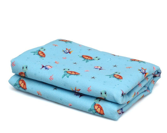 Toalla de playa microfibra tortugas de Kiokids