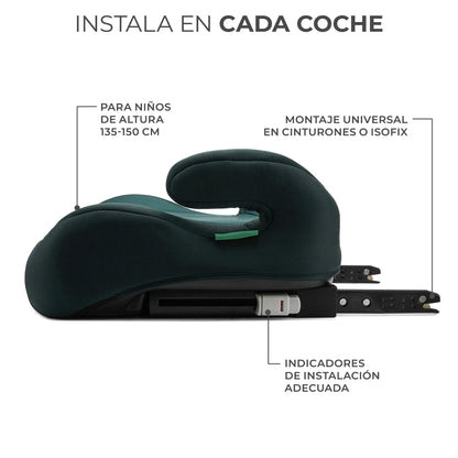 Kinderkraft I-BOOST Silla de auto I-Size 135-150cm asiento elevador de 9 a 12 años