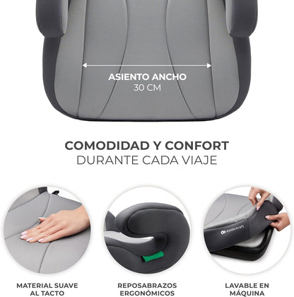Kinderkraft I-BOOST Silla de auto I-Size 135-150cm asiento elevador de 9 a 12 años
