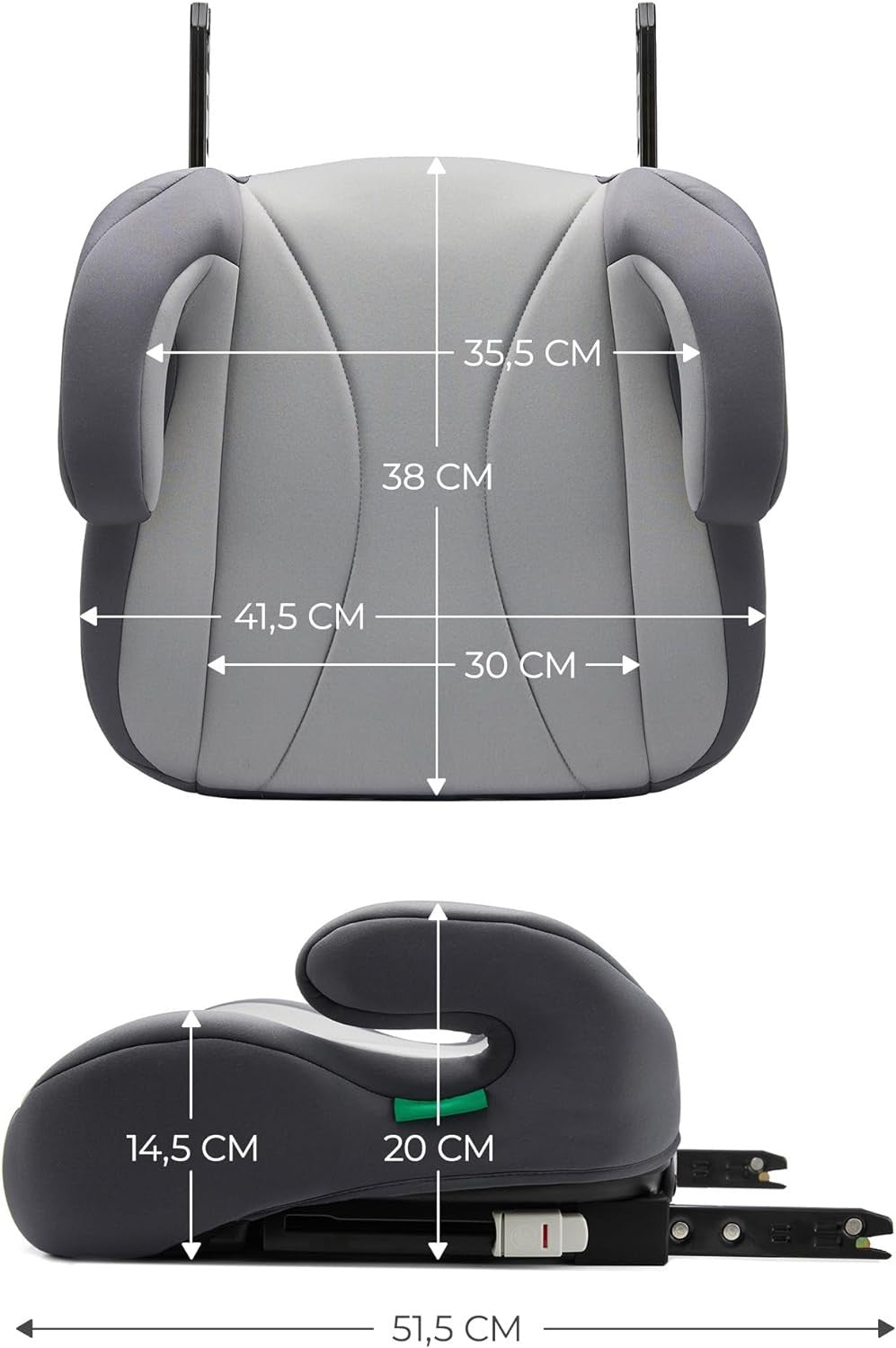 Kinderkraft I-BOOST Silla de auto I-Size 135-150cm asiento elevador de 9 a 12 años