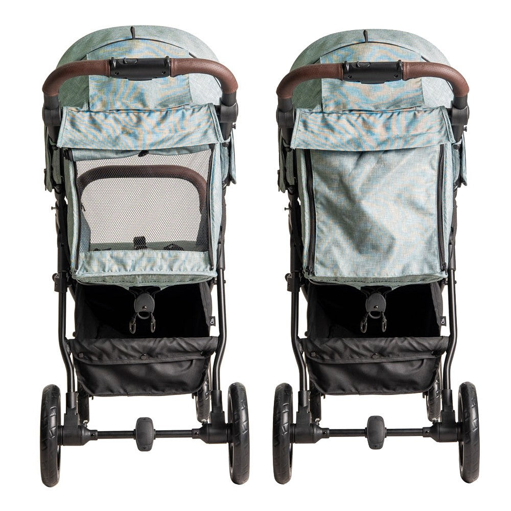Niu – Silla de Paseo Cochecito de bebé VentT+ Capota XXL -Mosquitera y plástico de lluvia