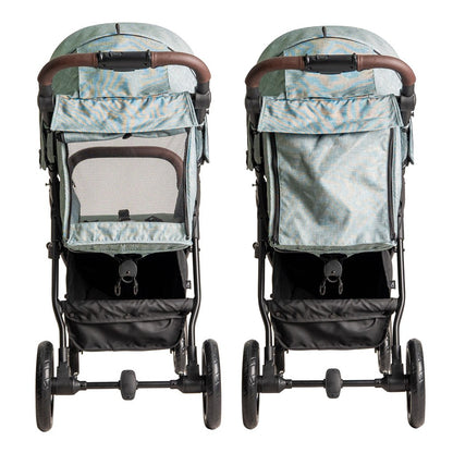 Niu – Silla de Paseo Cochecito de bebé VentT+ Capota XXL -Mosquitera y plástico de lluvia