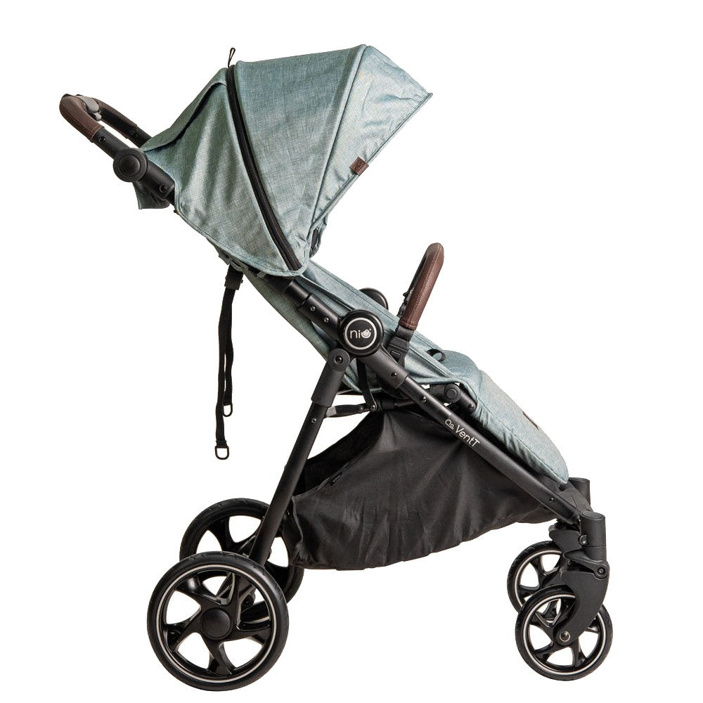 Niu – Silla de Paseo Cochecito de bebé VentT+ Capota XXL -Mosquitera y plástico de lluvia