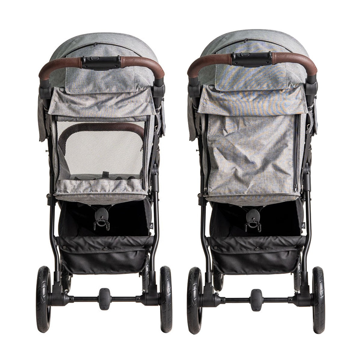 Niu – Silla de Paseo Cochecito de bebé VentT+ Capota XXL -Mosquitera y plástico de lluvia