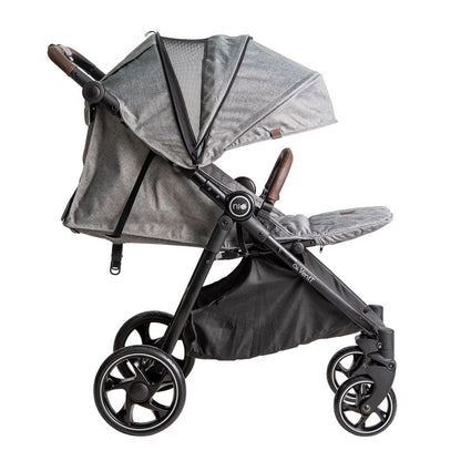 Niu – Silla de Paseo Cochecito de bebé VentT+ Capota XXL -Mosquitera y plástico de lluvia