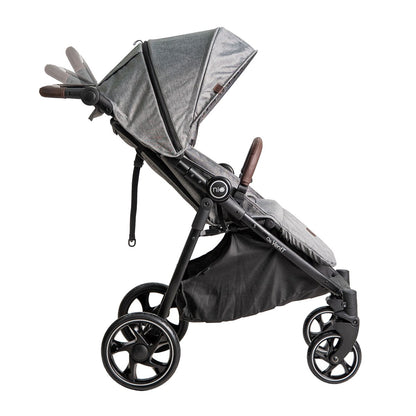 Niu – Silla de Paseo Cochecito de bebé VentT+ Capota XXL -Mosquitera y plástico de lluvia