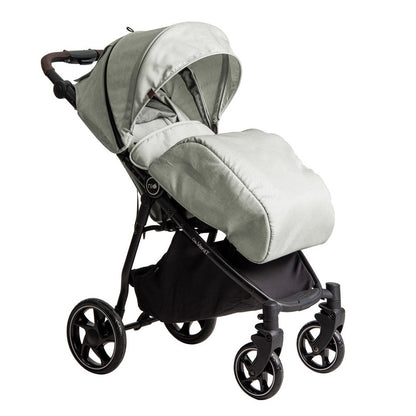 Niu – Silla de Paseo Cochecito de bebé VentT+ Capota XXL -Mosquitera y plástico de lluvia