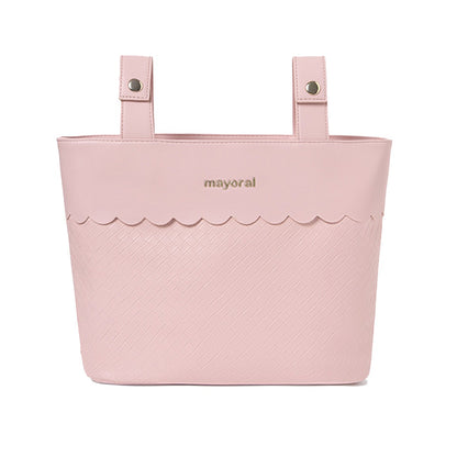 Mayoral - Bolso Panera Trenzado Pequeño de Bebé: Espacioso y Universal con Asas para Silla de Paseo