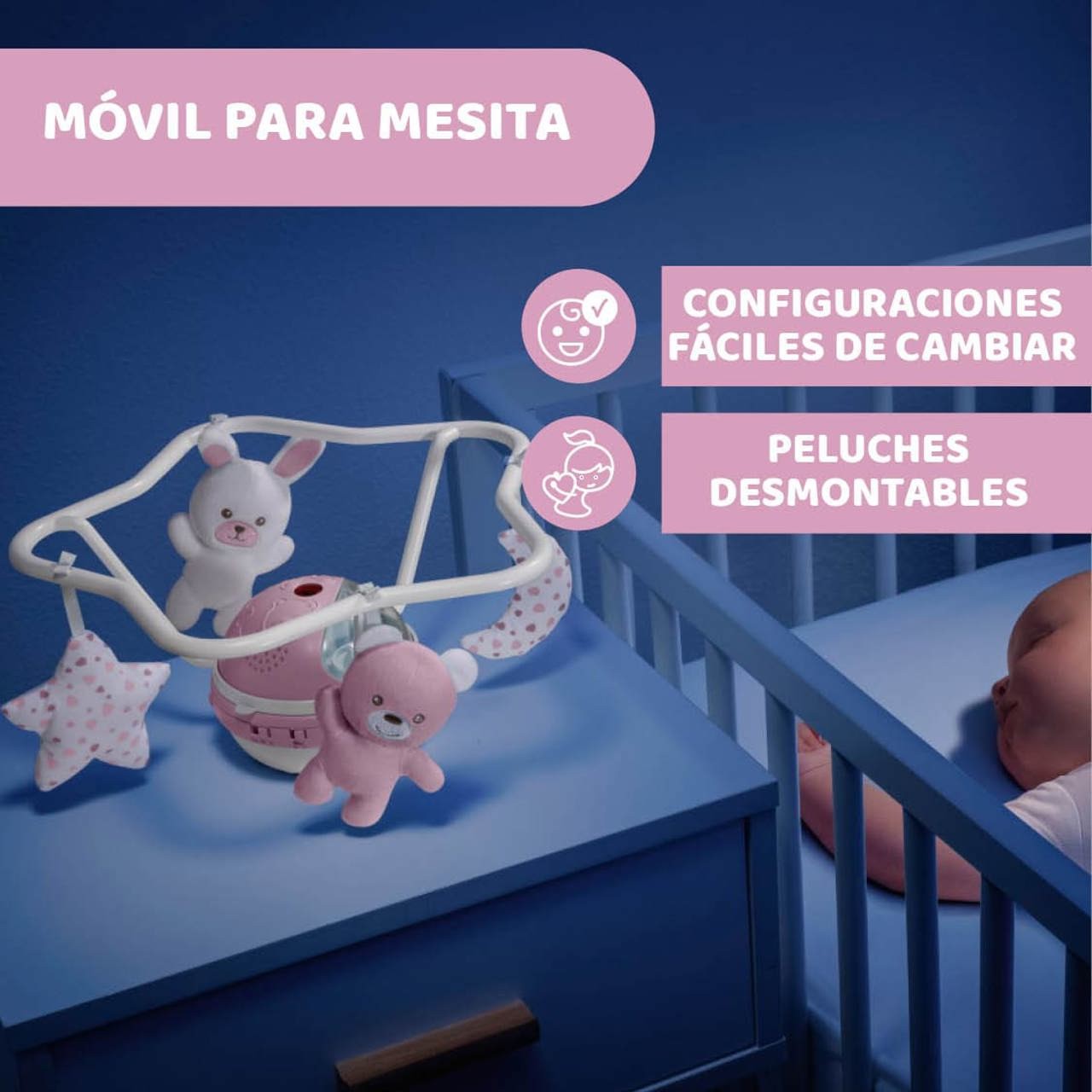 Carrusel Musical con Proyector Arcoíris de Chicco