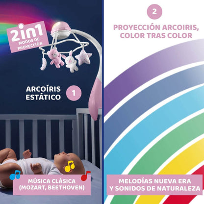 Carrusel Musical con Proyector Arcoíris de Chicco