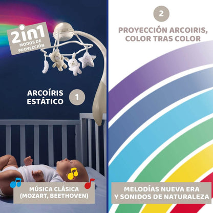 Carrusel Musical con Proyector Arcoíris de Chicco