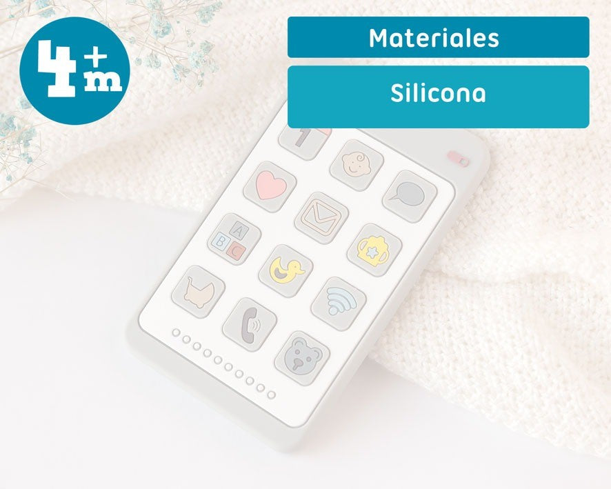 Mordedor Silicona Con Forma De Teléfono de Kiokids
