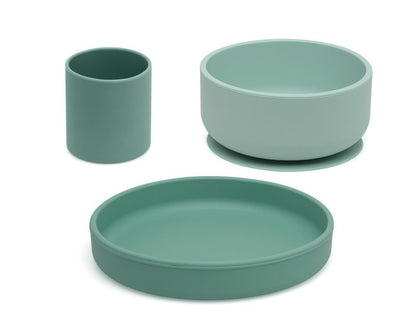 Set Vajilla de 3 piezas de Silicona de Kiokids