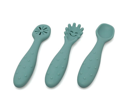 Set Cubiertos de Aprendizaje Silicona de Kiokids