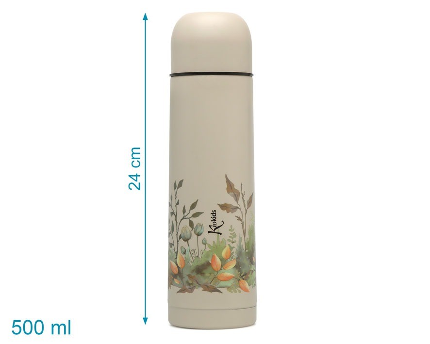 Termo para Líquidos 500ml Estampado Hojas de Kiokids