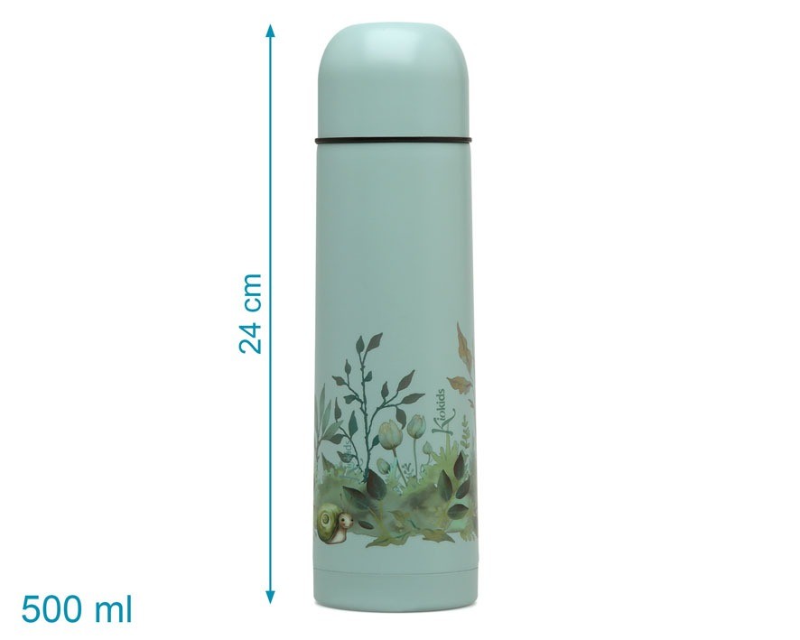 Termo para Líquidos 500ml Estampado Hojas de Kiokids