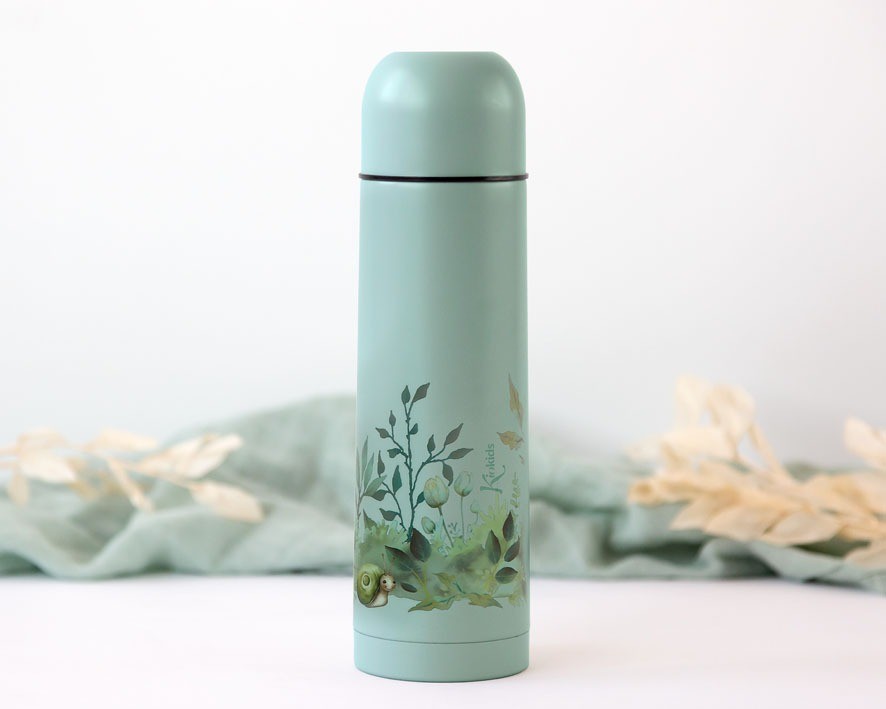 Termo para Líquidos 500ml Estampado Hojas de Kiokids