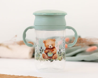 Taza de entrenamiento 330ml Oso Sage de Kiokids