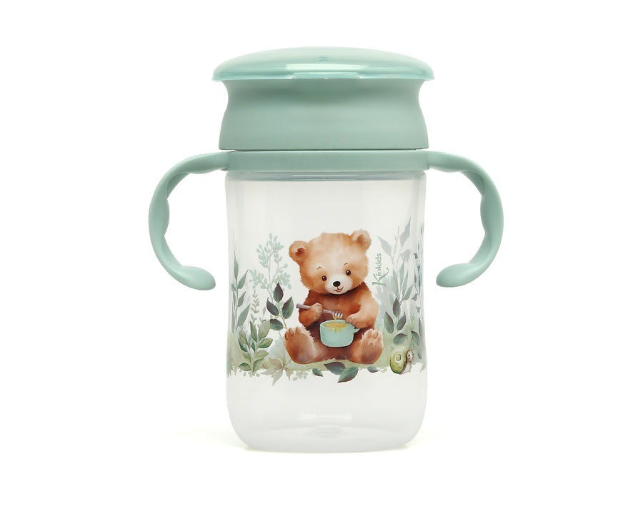 Taza de entrenamiento 330ml Oso Sage de Kiokids