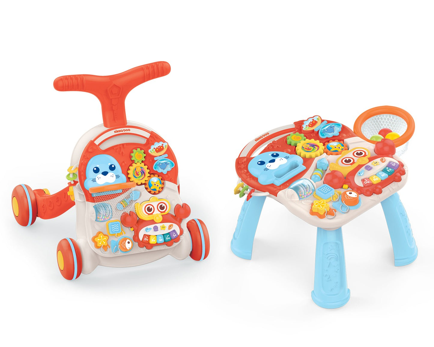 Andador 2 en 1Wobble Fun de Kikkaboo