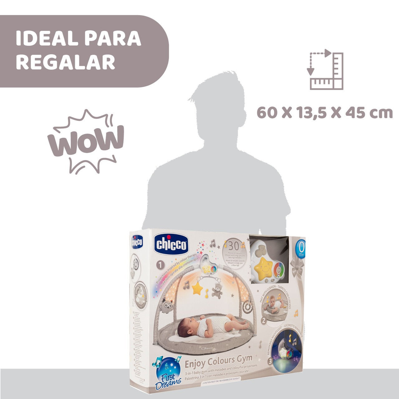 Manta de atividades para academia Chicco Enjoy Colors