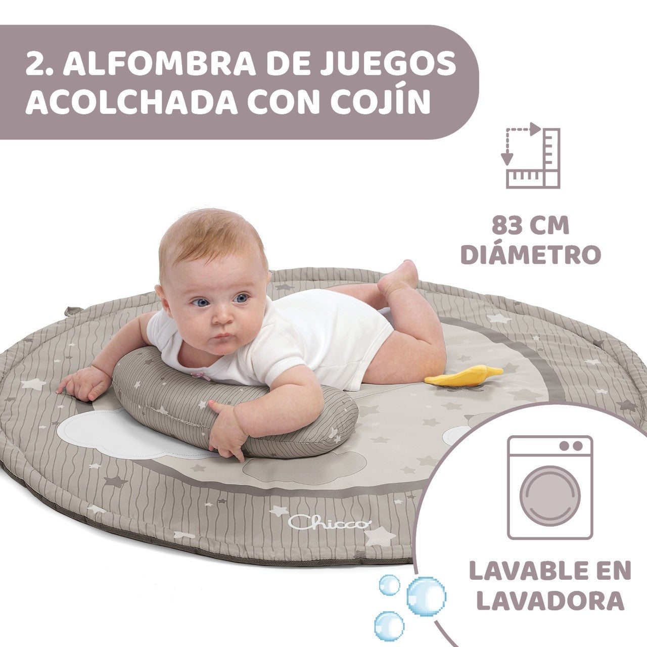 Manta de atividades para academia Chicco Enjoy Colors