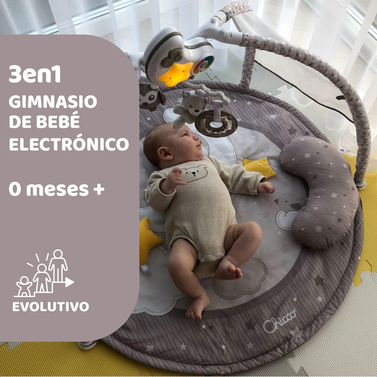 Manta de atividades para academia Chicco Enjoy Colors